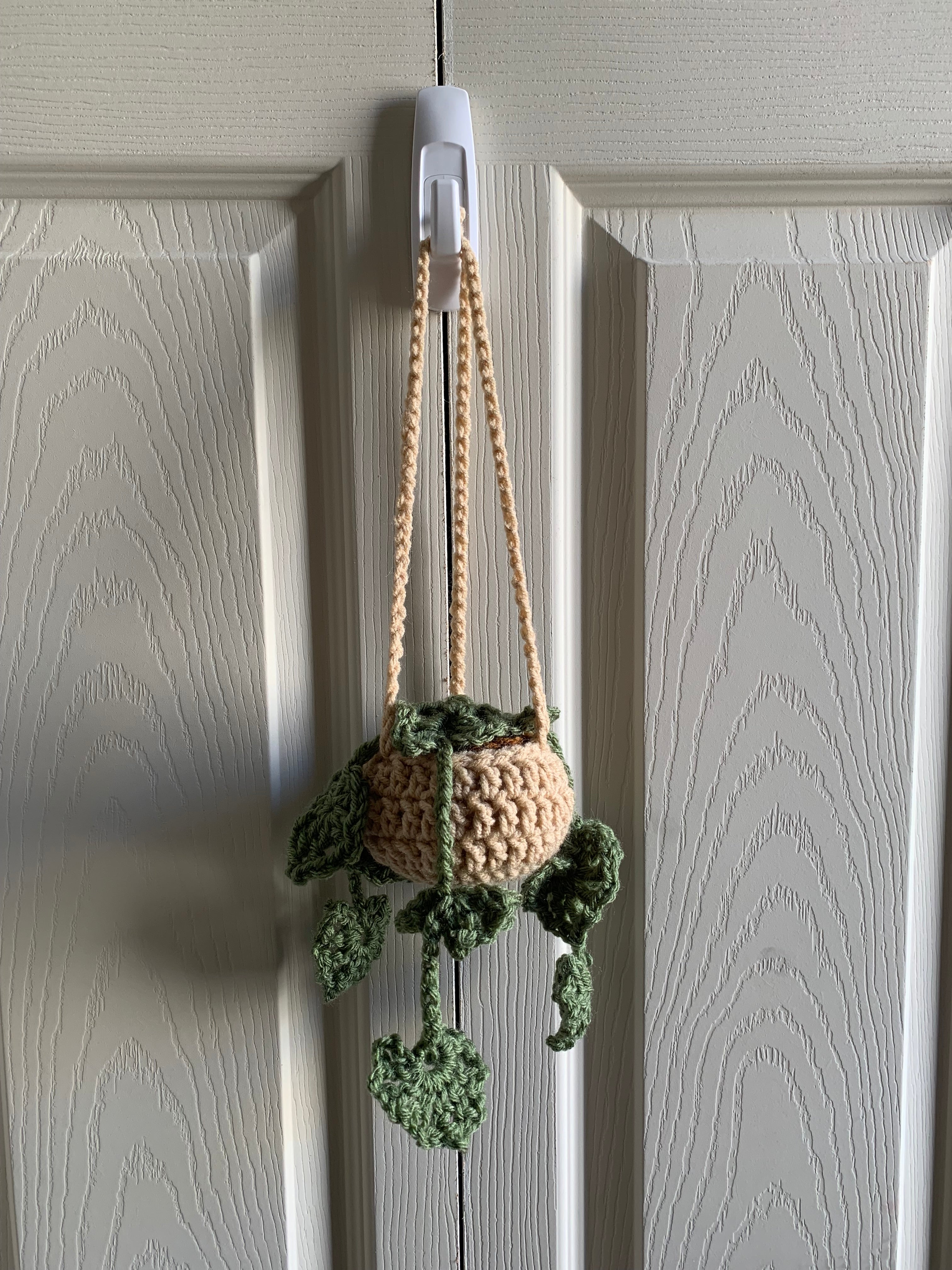 Crochet Hanging Plant Basket (Large) Decorative Wall Hanging, Home Decor, Plant Lovers